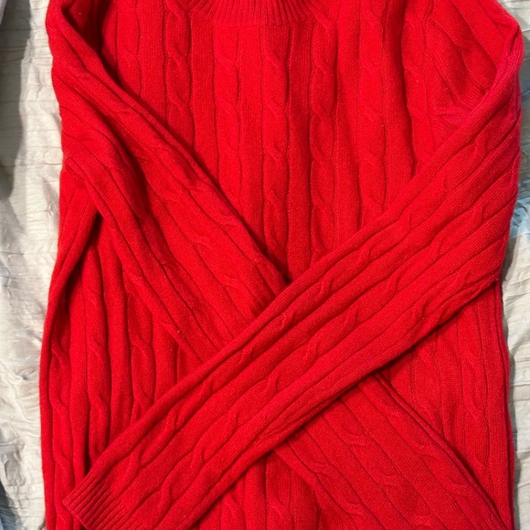 Red cashmere sweater - Picture 2 of 2